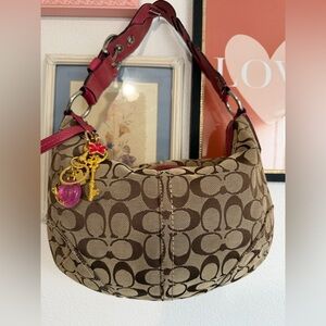 Y2K Coach Signature Canvas Hobo Bag